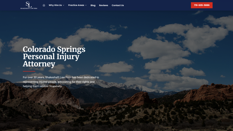 Shakeshaft Law Firm website